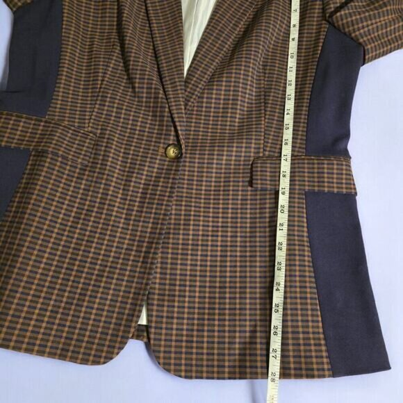 DKNY Long Sleeve One-Button Jacket in Toffee - Size 16 - Picture 7 of 7